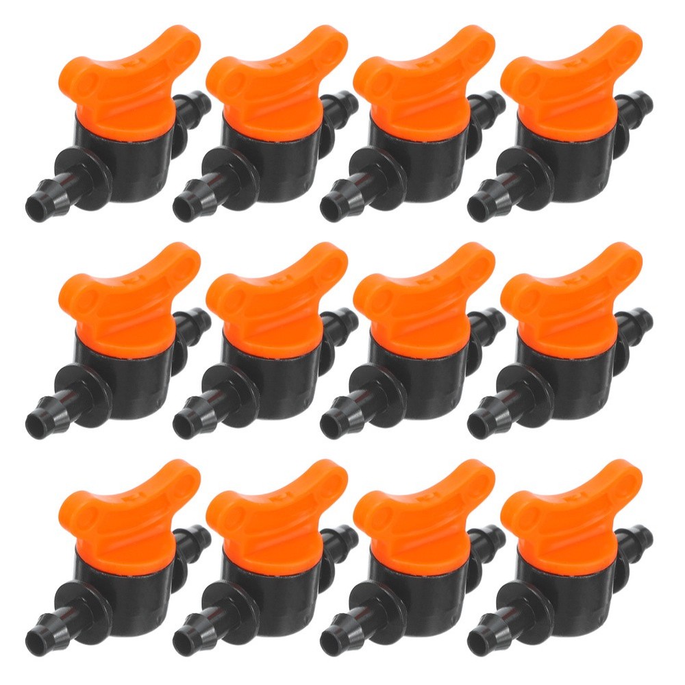 30 Pcs Capillary Mini Valve Drip Irrigation Shut off Valves System Barbed