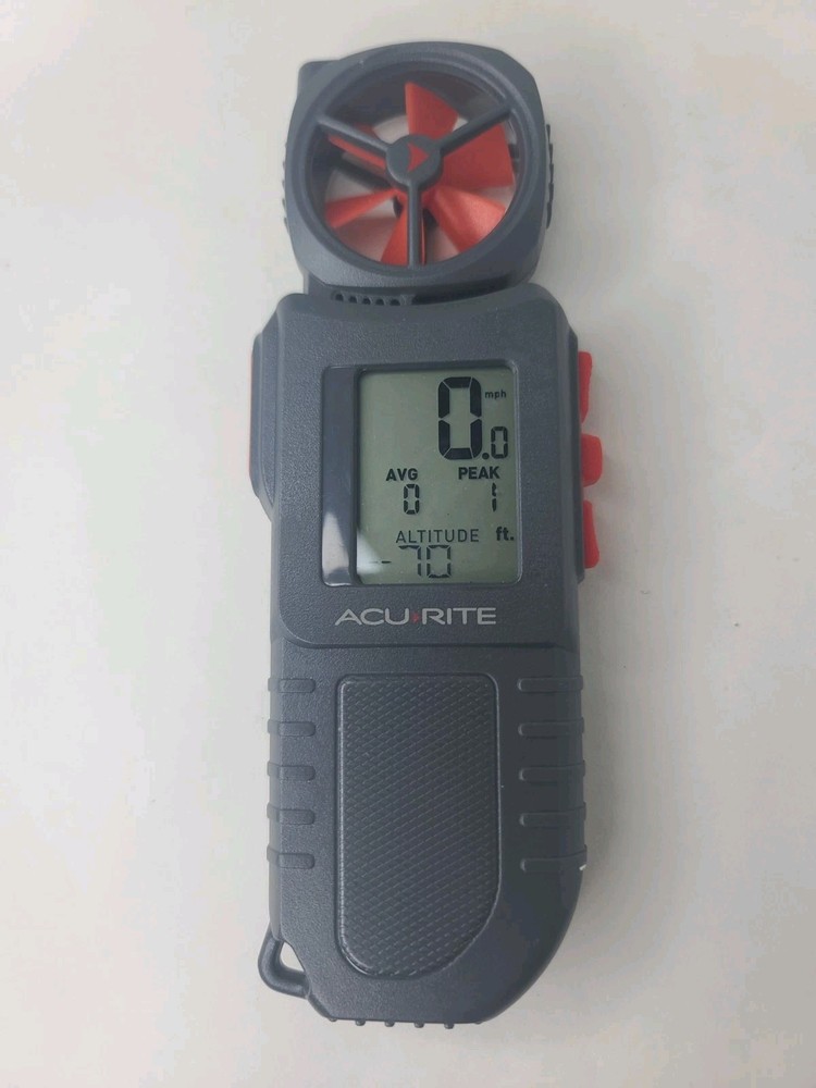 AcuRite Anemometer Inspection Light Extendable Vane Wind Sensor Altimeter LCD