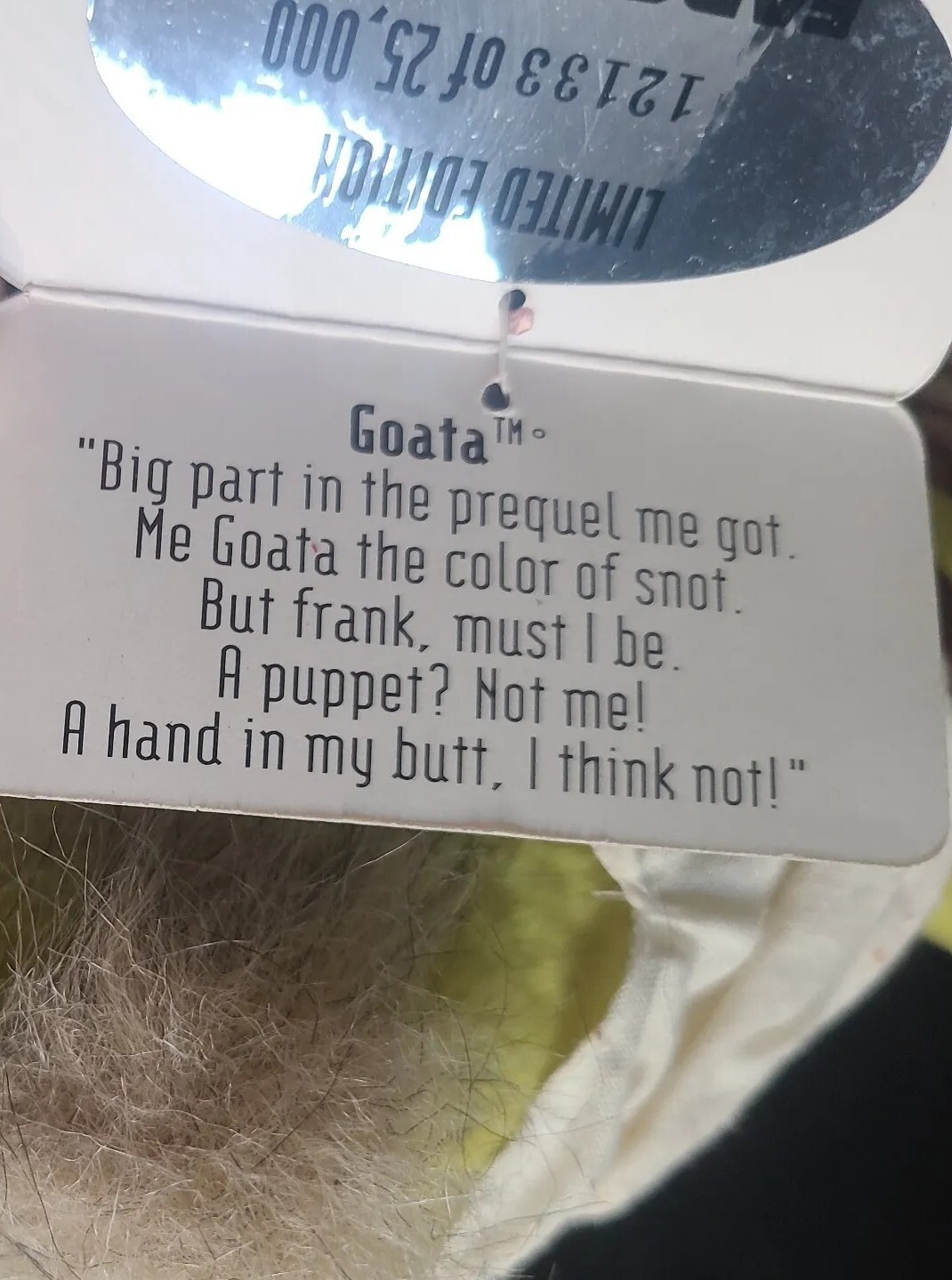 FANTOM MEANIES FARCE WARS GOATA PLUSH BEANIE 7"