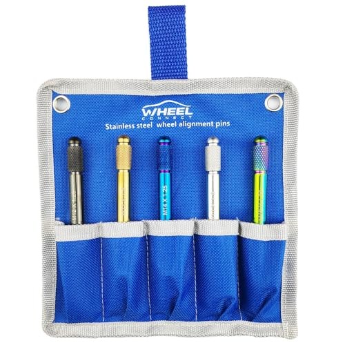 Wheel Alignment Pin Set, Wheel Hanger, Rim Stud Pilot 5sizes,1pc each size