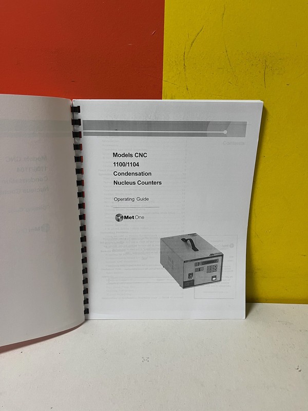 Met One 1100/1104 Condensation Nucleus Counters Operating Guide