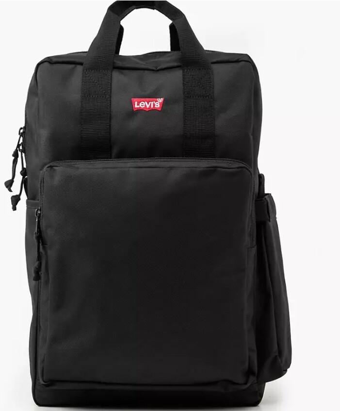 AUTHENTIC LEVI'S L-PACK LARGE BLACK  BACKPACK D75720001