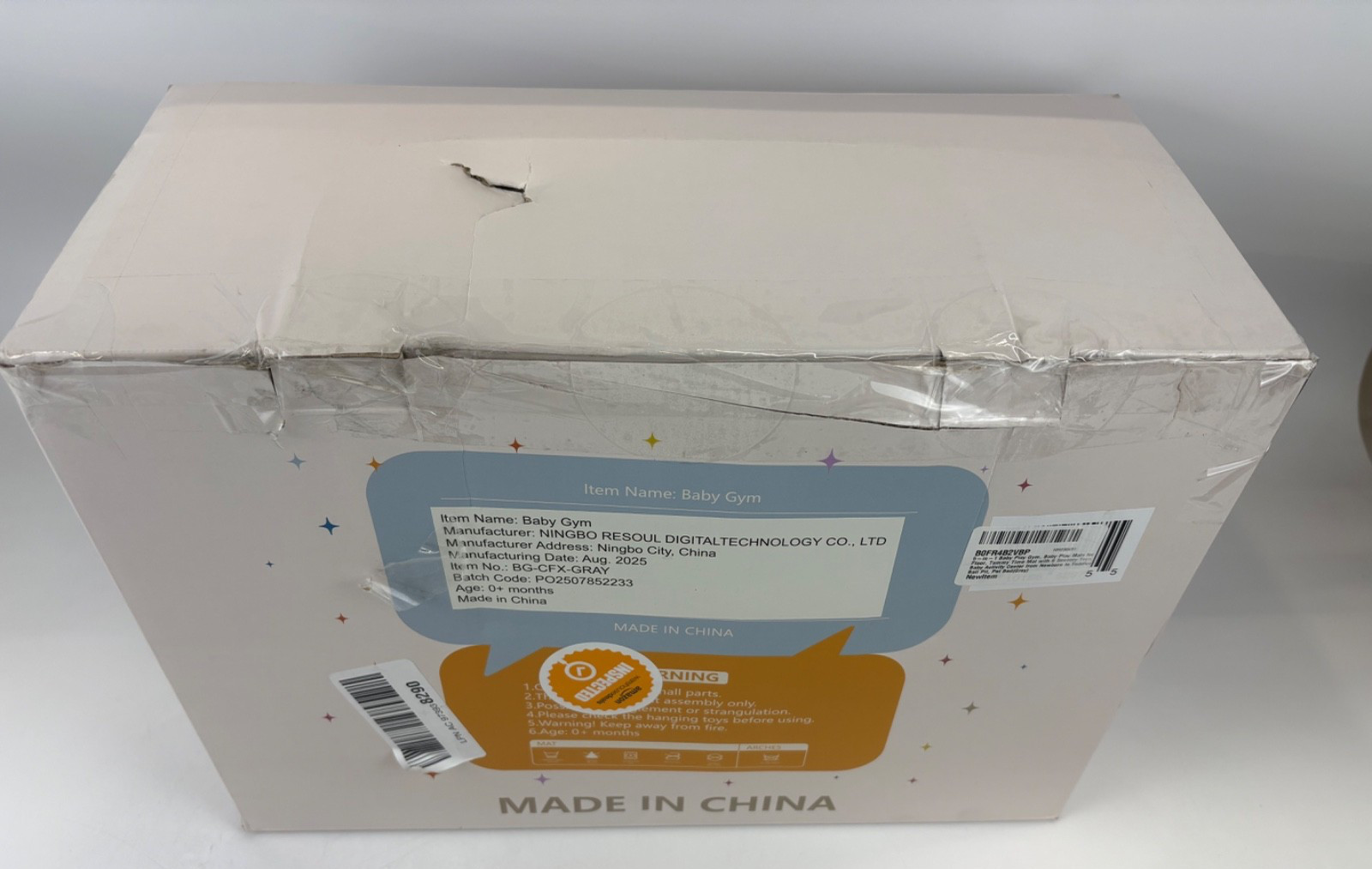 Little Dove 5-in-1 Plush Baby Play Gym, Tummy Time Mat -Convertible Baby Gym