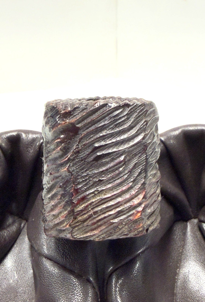 UNKNOWN MAKER: UNSMOKED 4 Panel Rustic Pot, Pristine Tapered Ebonite Stem