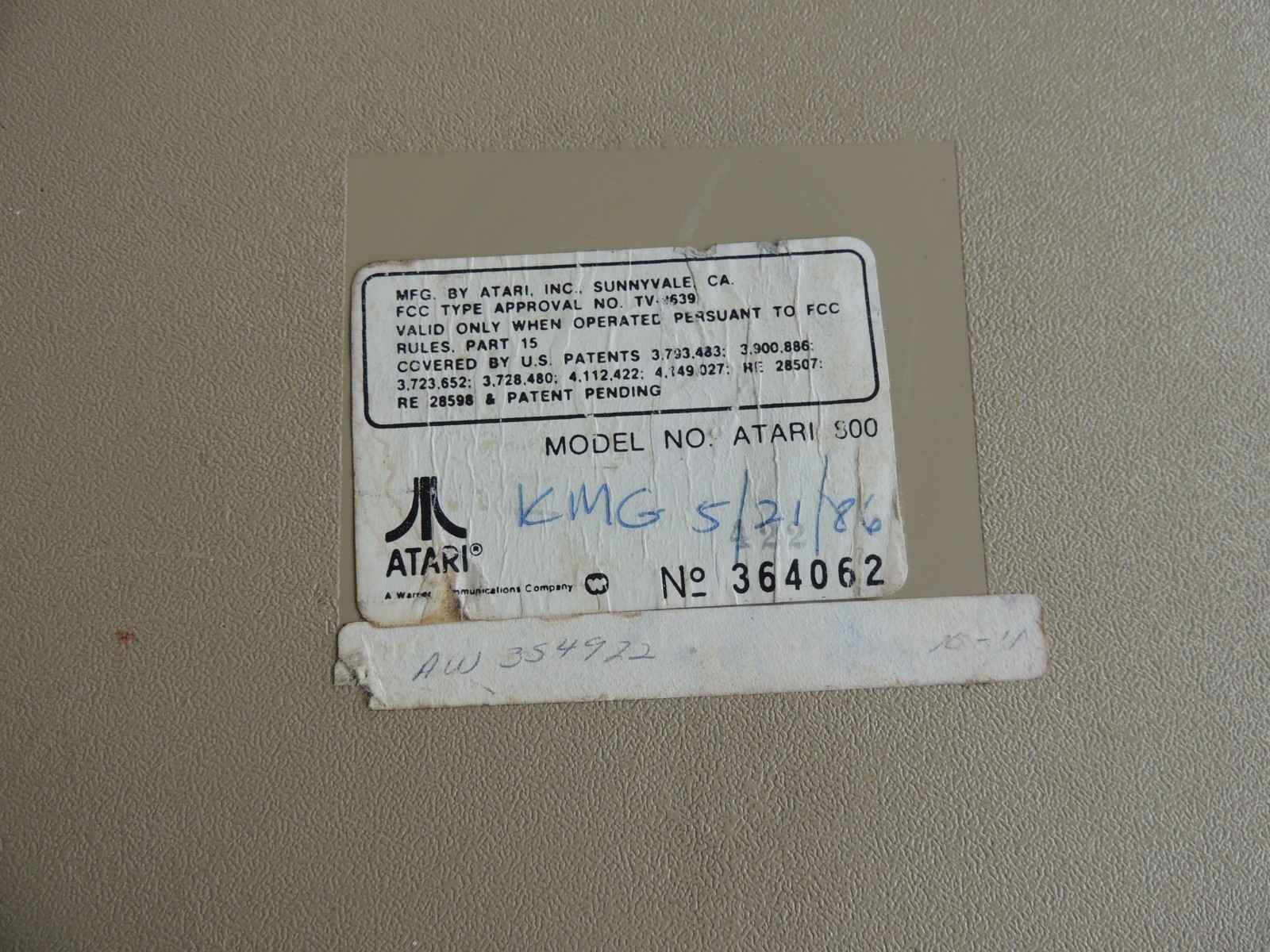 Atari 800 Vintage Home Computer – For Parts or Repair – READ