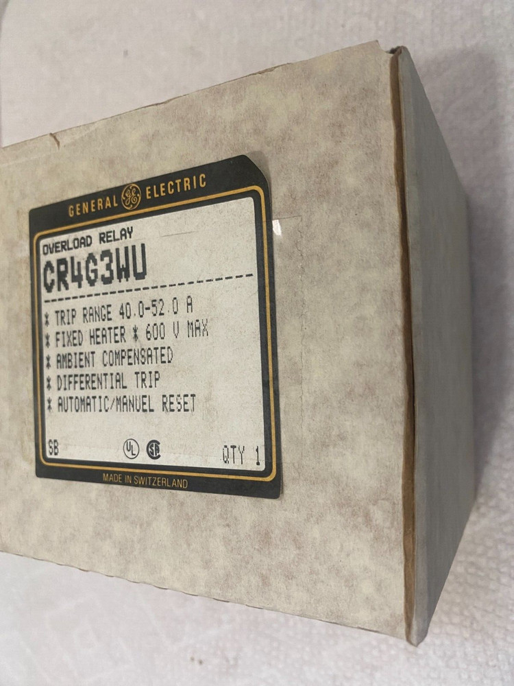 General Electric CR4G3WU Overload relay