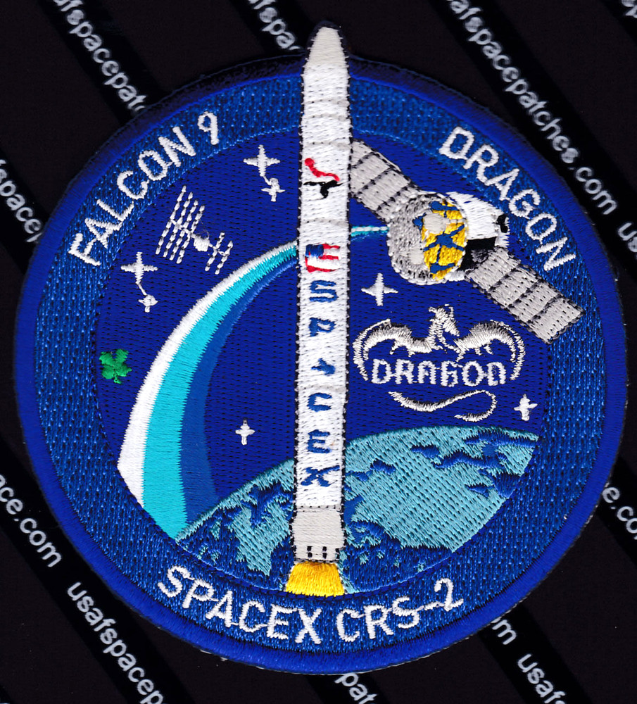 Authentic CRS-2 SPACEX FALCON 9 DRAGON ISS NASA RE-SUPPLY SPACE Mission PATCH