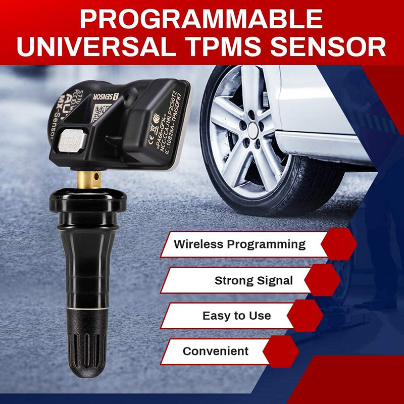 4pcs Autel TPMS MX-Sensor 315&433MHz Programmable Universal Tire Pressure Sensor