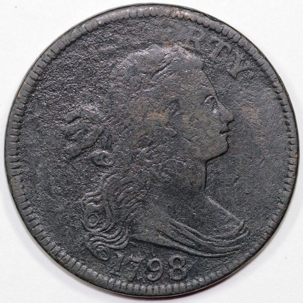 1798 1c S-147 Draped Bust Large Cent