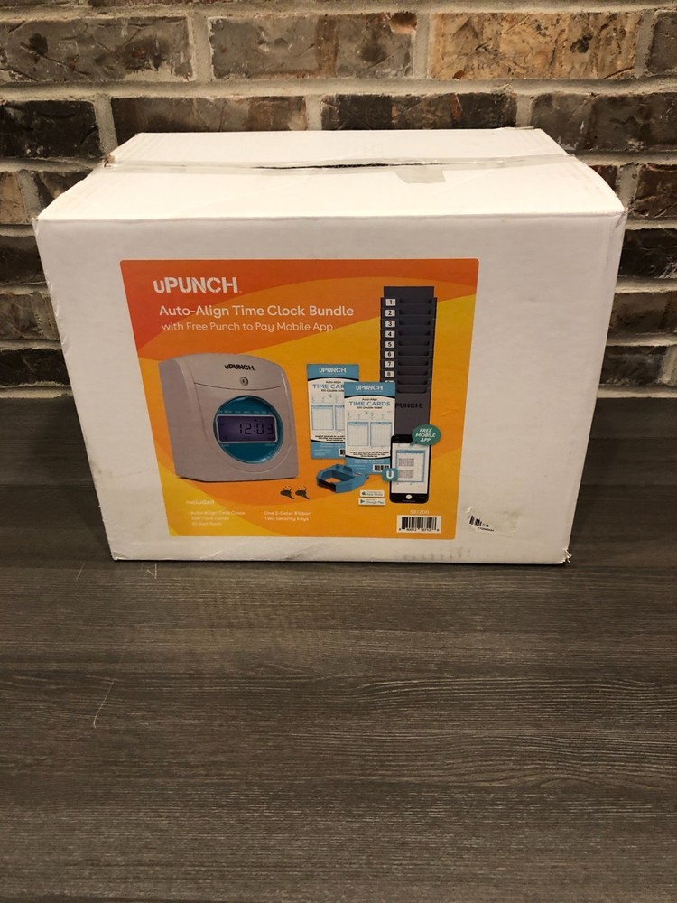 uPUNCH Auto-Align Time Clock Bundle w/ Free Punch Pay Mobile App