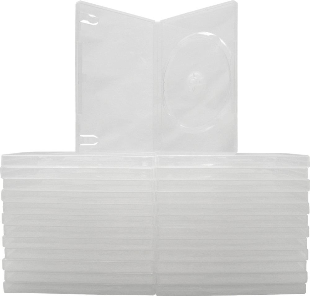 (25) CLEAR DVD Cases Single Disc Empty Replacement Standard Boxes 14mm #DVBR14CL