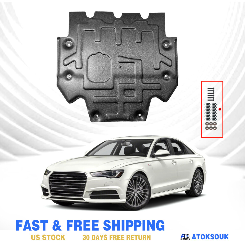 Thick Engine Splash Shield For Audi A6 Gearbox 2012-2018 Front Engine Guard Hard