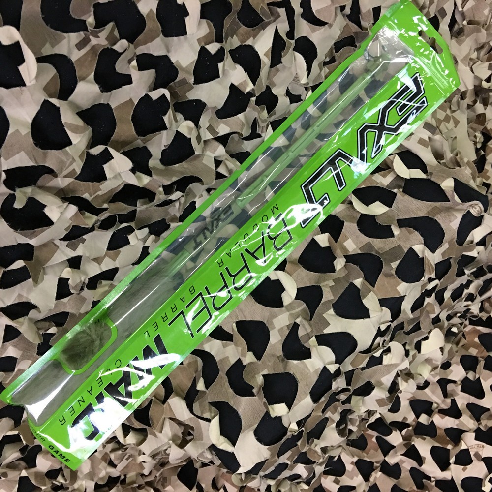 NEW Exalt Paintball Barrel Maid Swab Squeegee Folding - Solid Olive