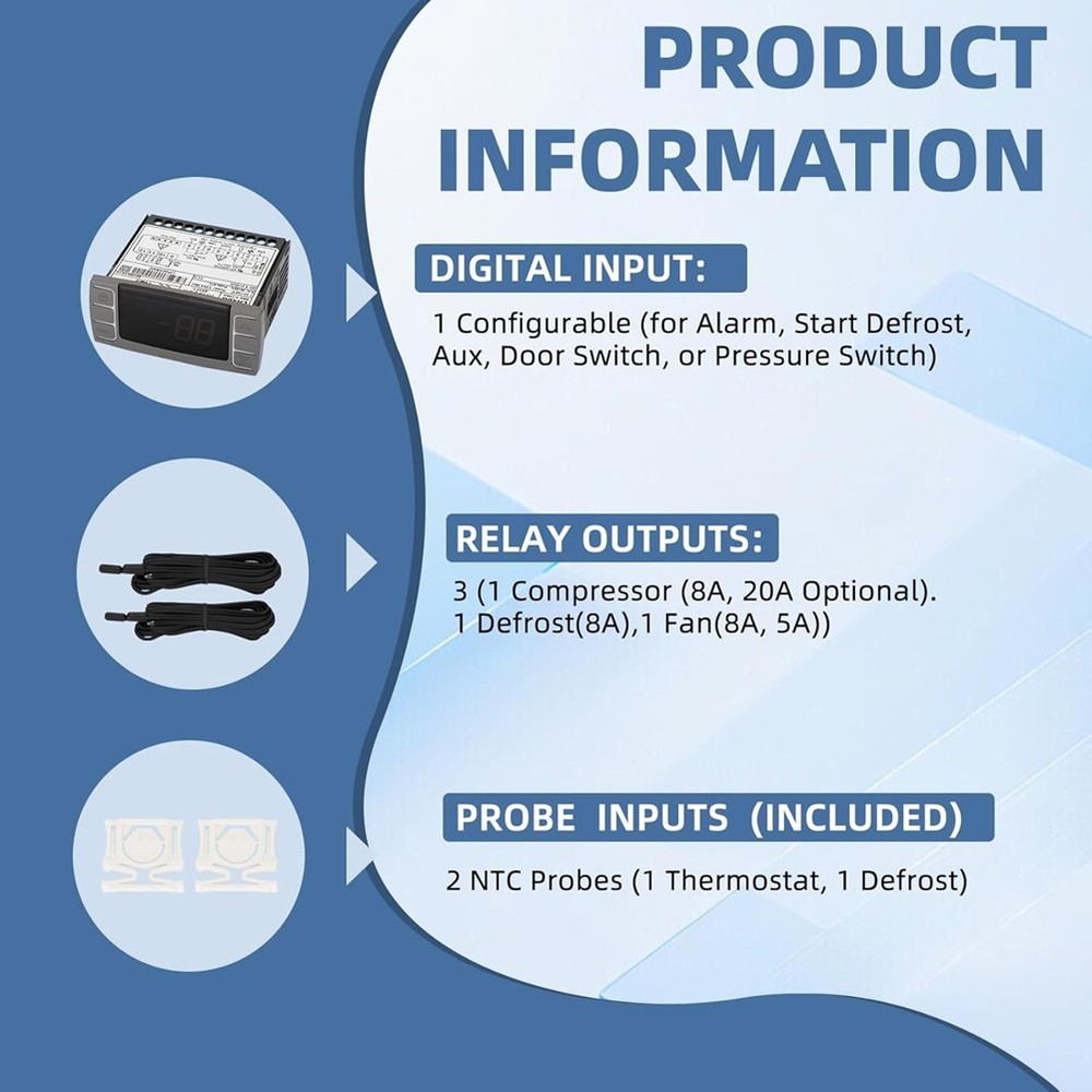 XR06CX-4N1F1 Temperature Controllers, Programmable Digital Thermostat with9682