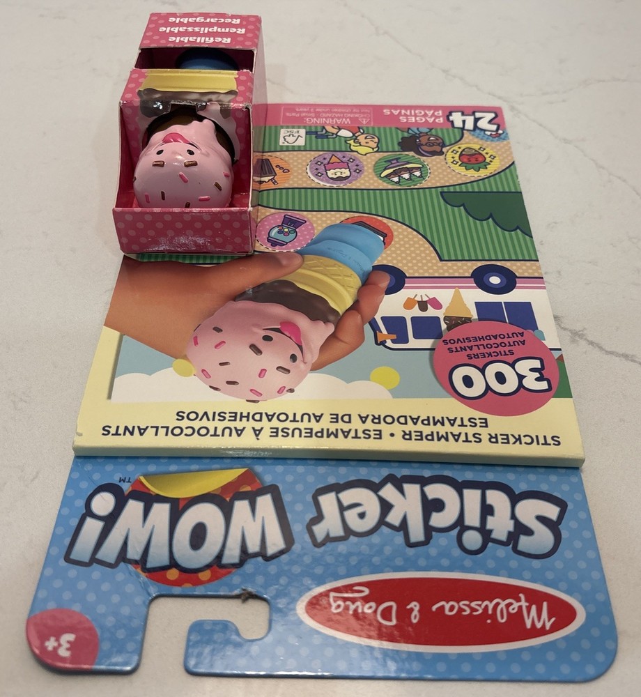 Melissa & Doug Sticker Wow! Ice Cream – Refillable Sticker Activity Toy (Read)