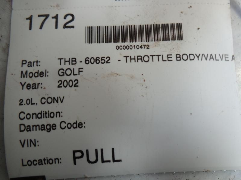 GOLF 2002 Misc. Parts 7997826