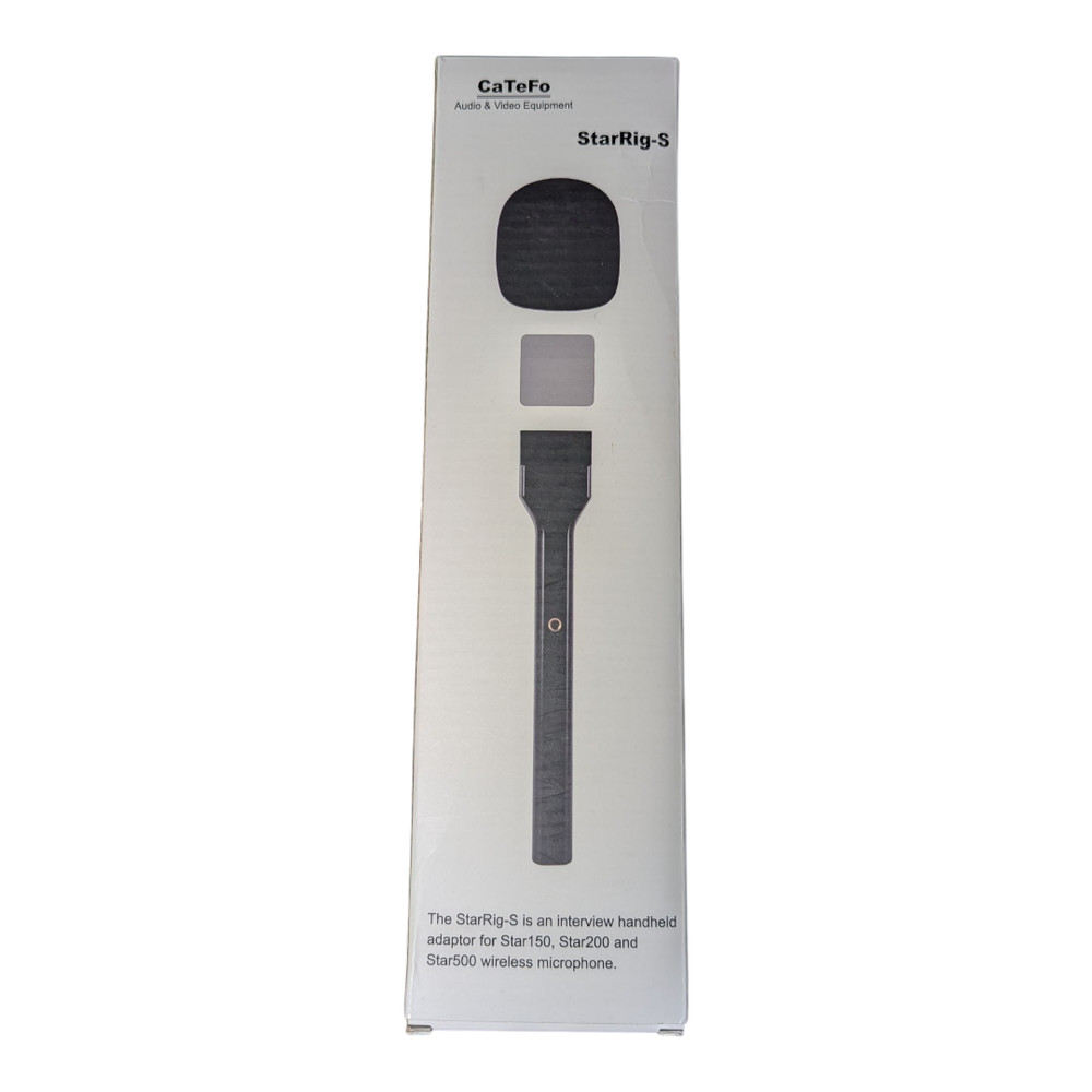 CaTeFo Wireless Interview Microphone Adapter Handheld Mount Adapter-New Sealed
