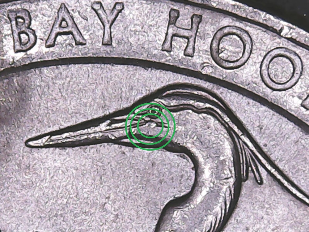 2015 p Bombay Hook ATB Quarter WDDR-006 Doubled Die Reverse Mint Error.