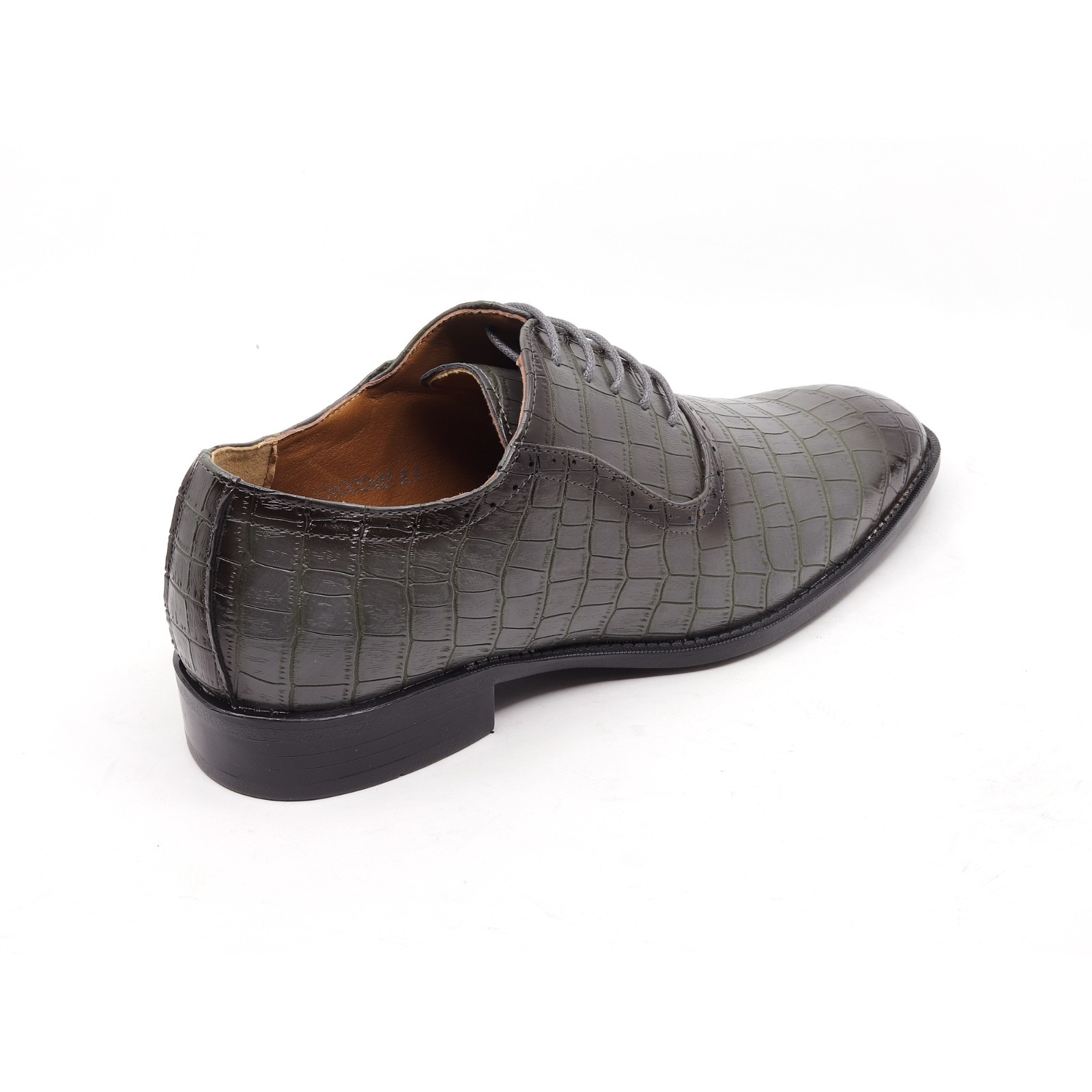 Men's Crocodile Embossed Formal Business Lace-Up Oxford Dress Shoes