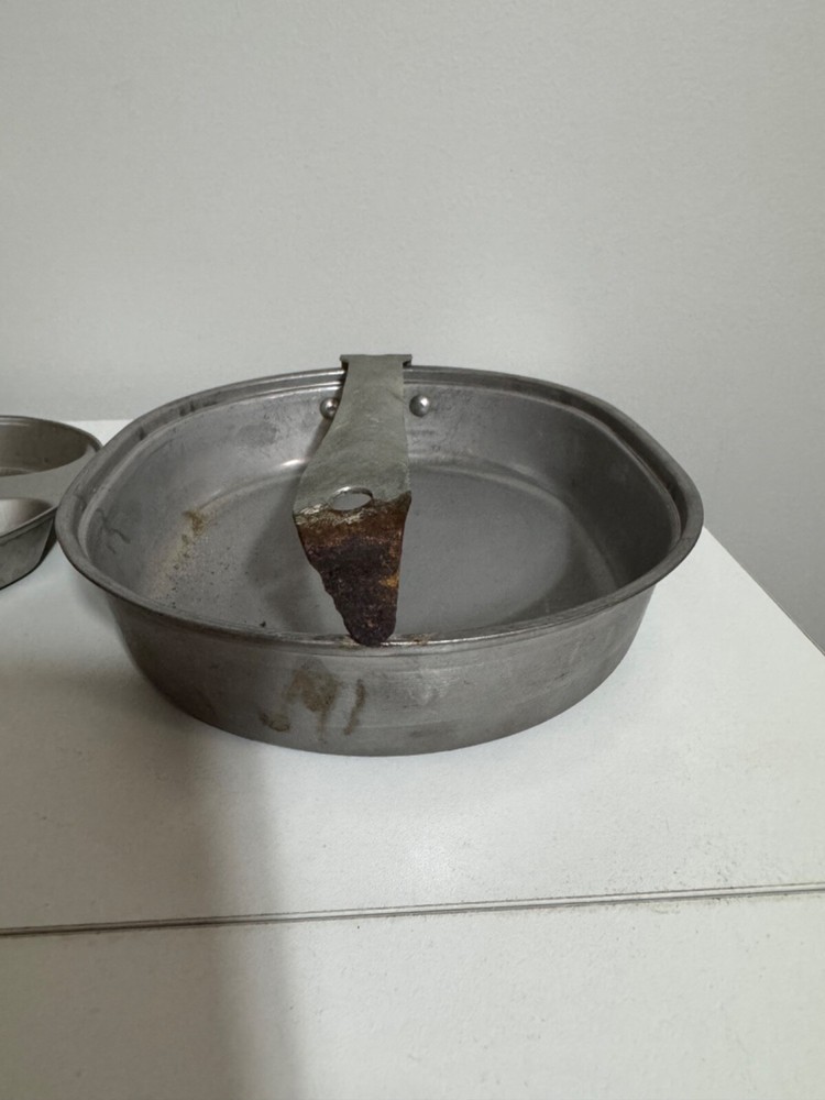 Vintage WWII US Navy MESS KIT w/Fork and Knife-DATED 1944