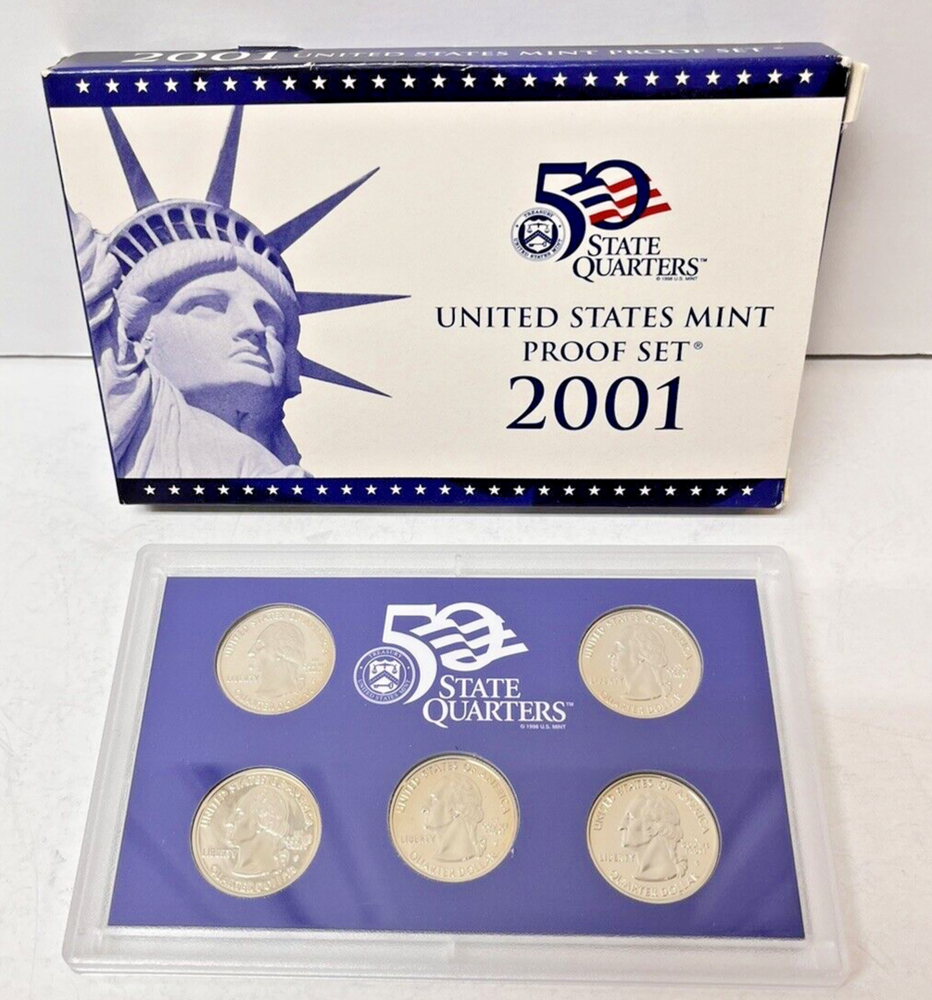 Proof Set Lot 1999 - 2000 - 2001 Consecutive Years Gift Idea Coin Collection ML