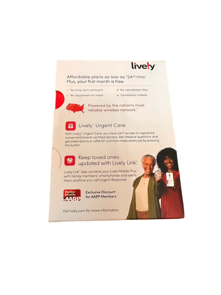 Lively Mobile Plus All-in-One Medical Alert - Silver TESTED