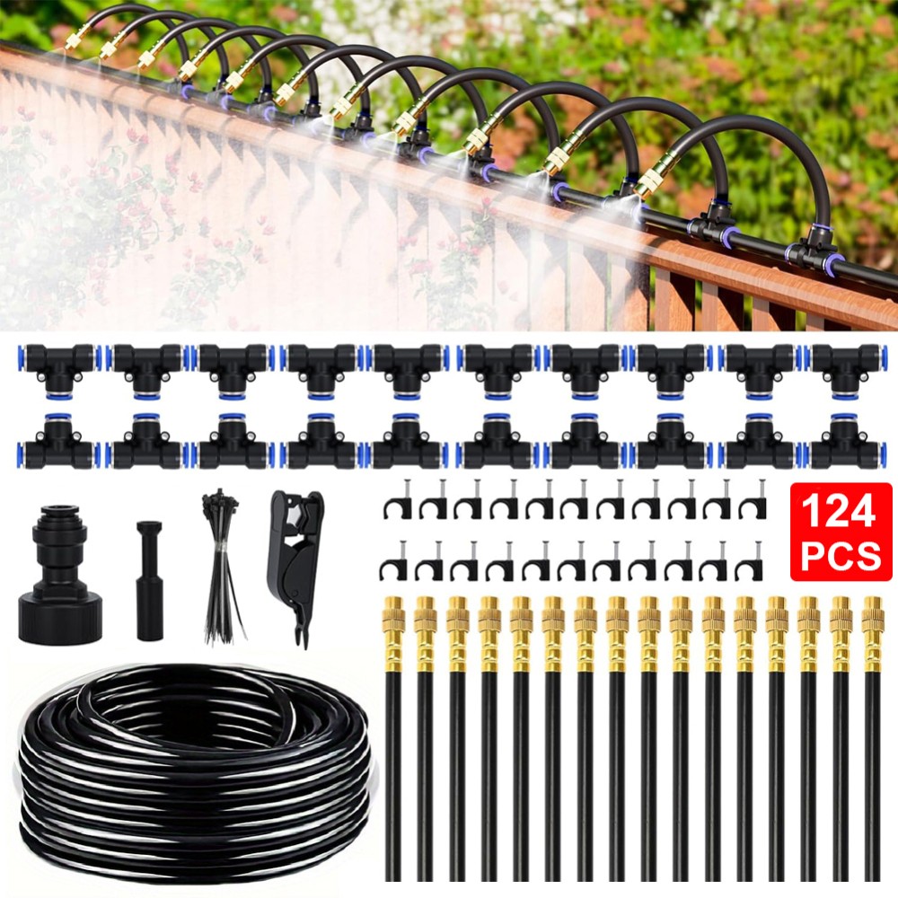 65ft Adjustable Drip Irrigation System Automatic Plant Garden Irrigation System