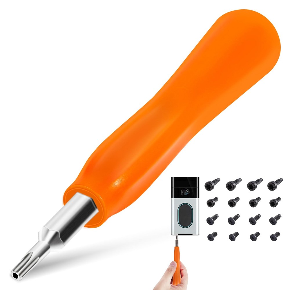 Screwdriver for Doorbell Replacement with WiFi 4.7 INCH, Orange