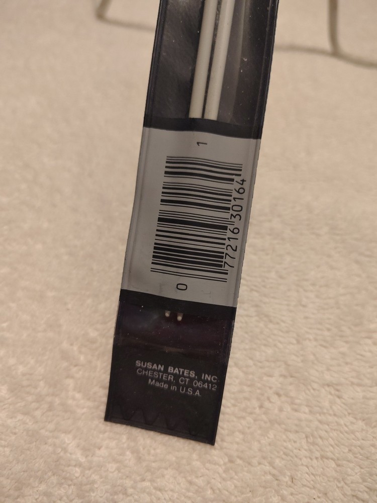 Vintage SUSAN BATES Knitting Needles ~ Size 4 ~ 14" Quicksilver ~ One Pair ~ EUC