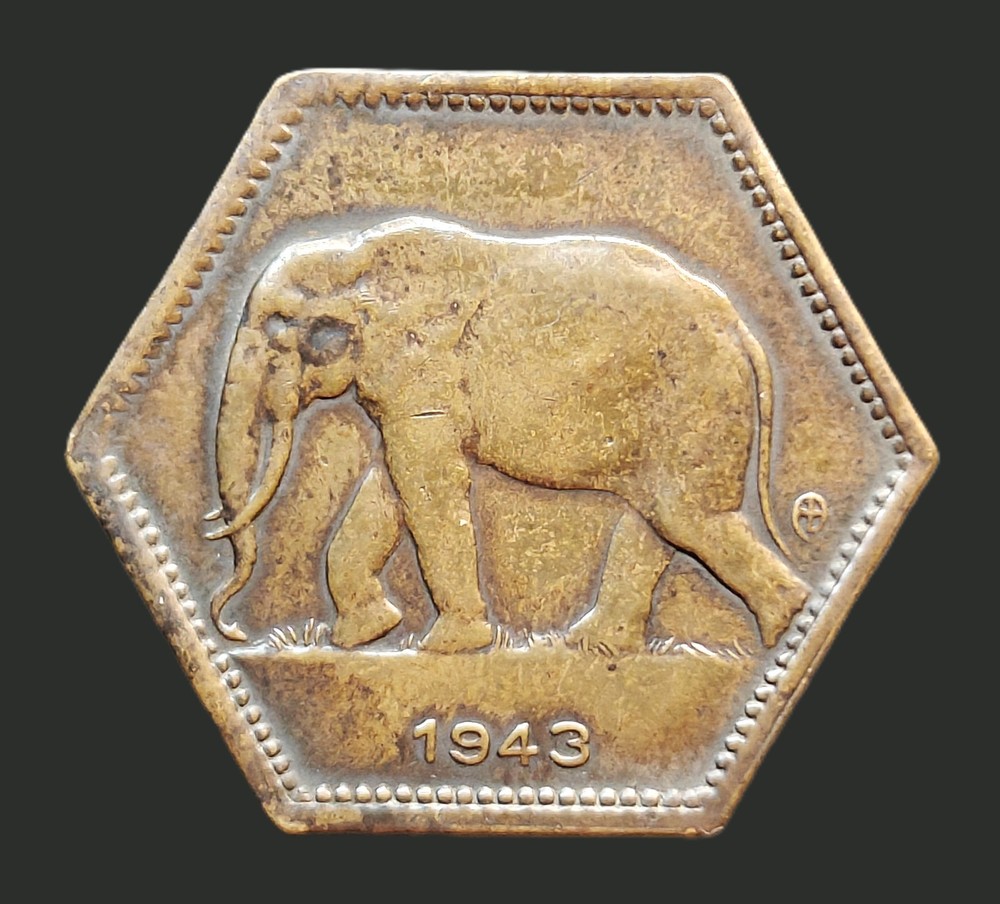 Belgian Congo - 2 Francs - 1943