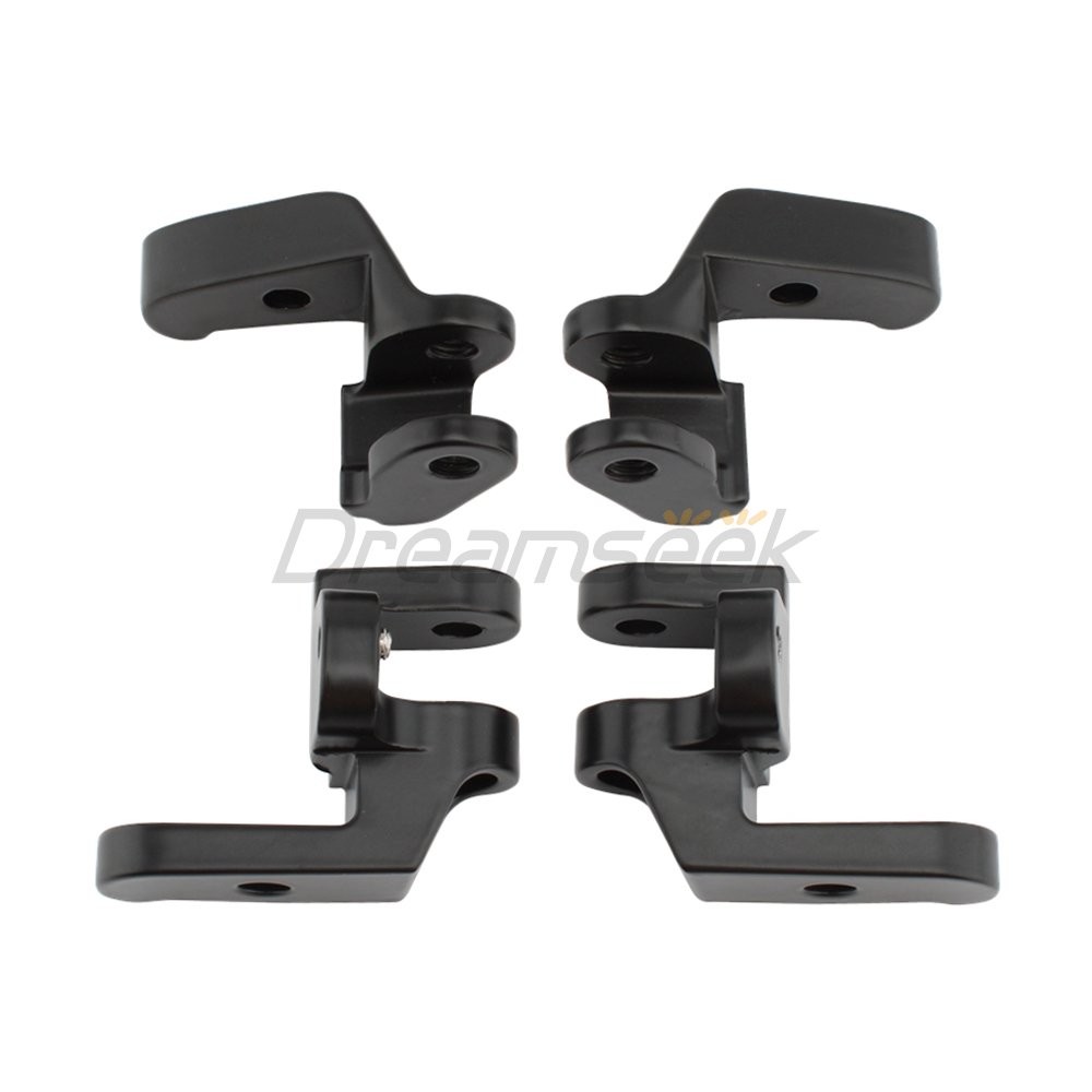 Front Driver Floorboard Relocation Brackets for Harley Electra Glide 97-16 Black