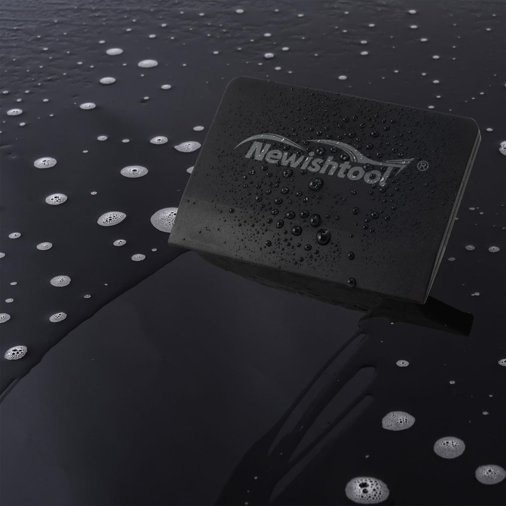 NEWISHTOOL Soft Silicone Squeegee, 2 PCS Small PPF Squeegee for Vinyl, Black