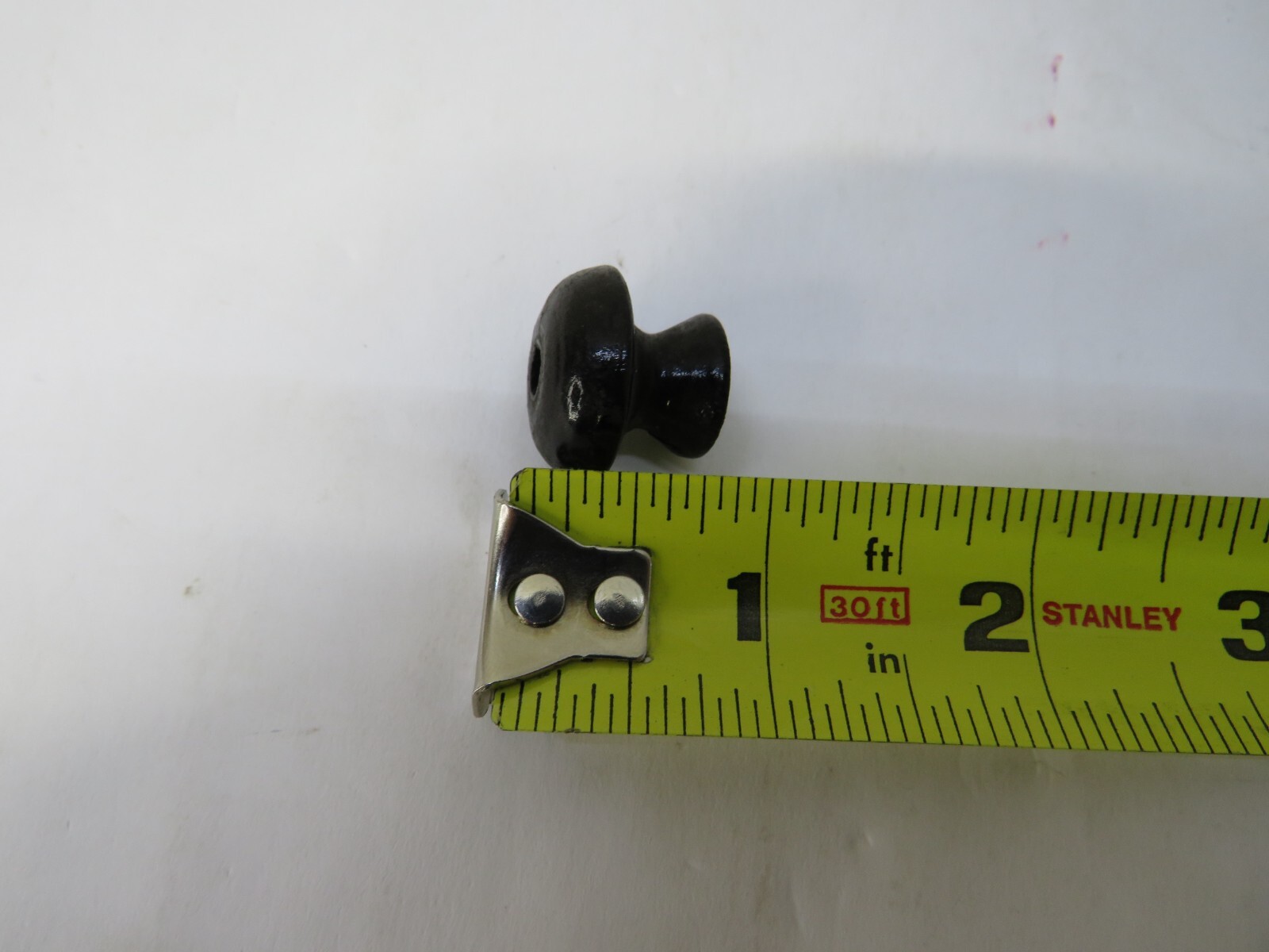 Lot of 10 NOS 1800's Antique small wooden Black Round Drawer Handles knobs pulls