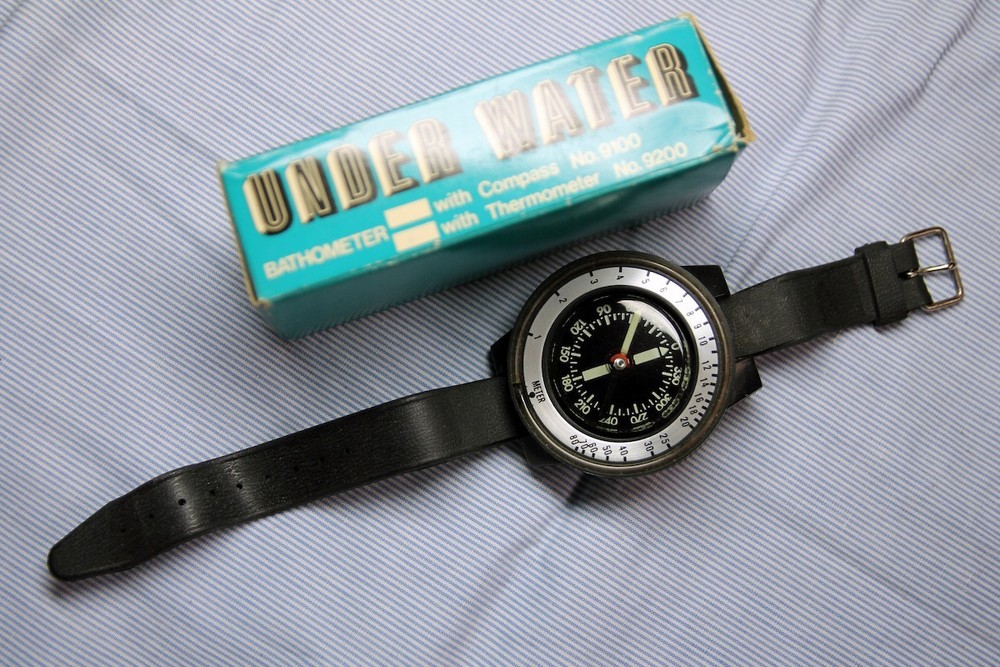 Vintage Analog Bathometer Depth Gauge, 1990s