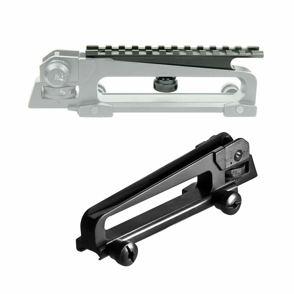 Carry Handle Mount Flat Top See Thru Weaver Picatinny Rail Scope Mount 20mm