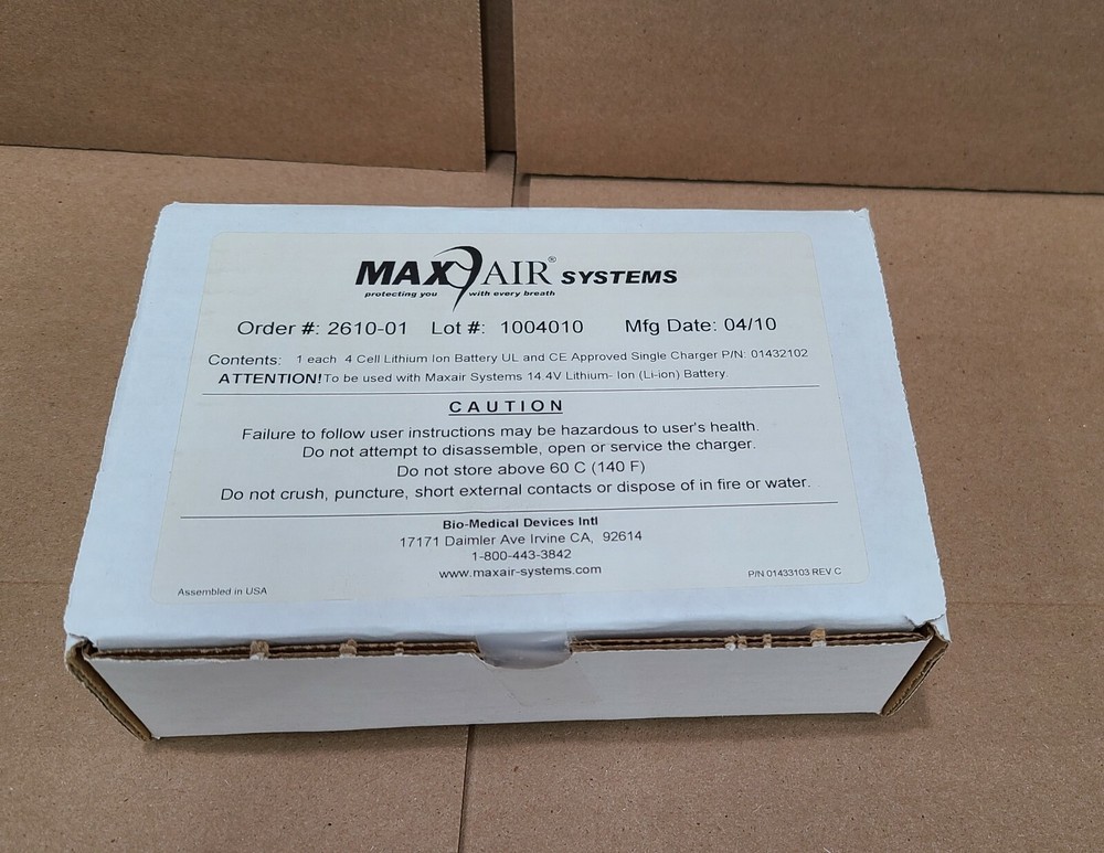 New Maxair CAPR systems Helmet set, Assembly, filter, Battery & charger