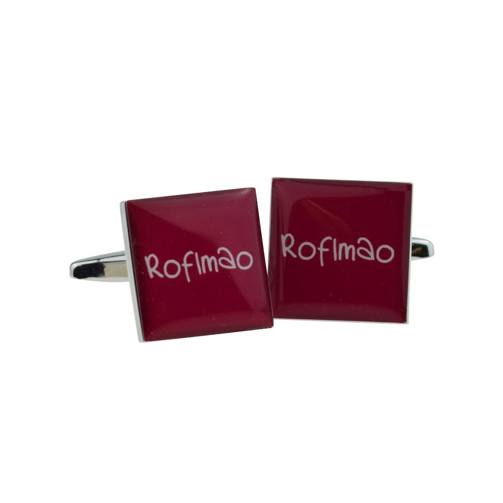 Text Speak ROFLMAO Cufflinks X2BOCS096