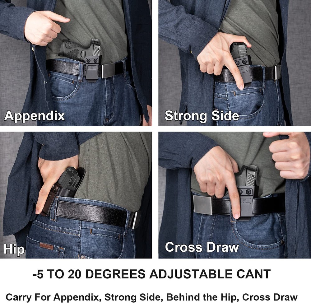 IWB Holster For Hellcat 3" Micro-Compact Concealed Carry Polymer Holster