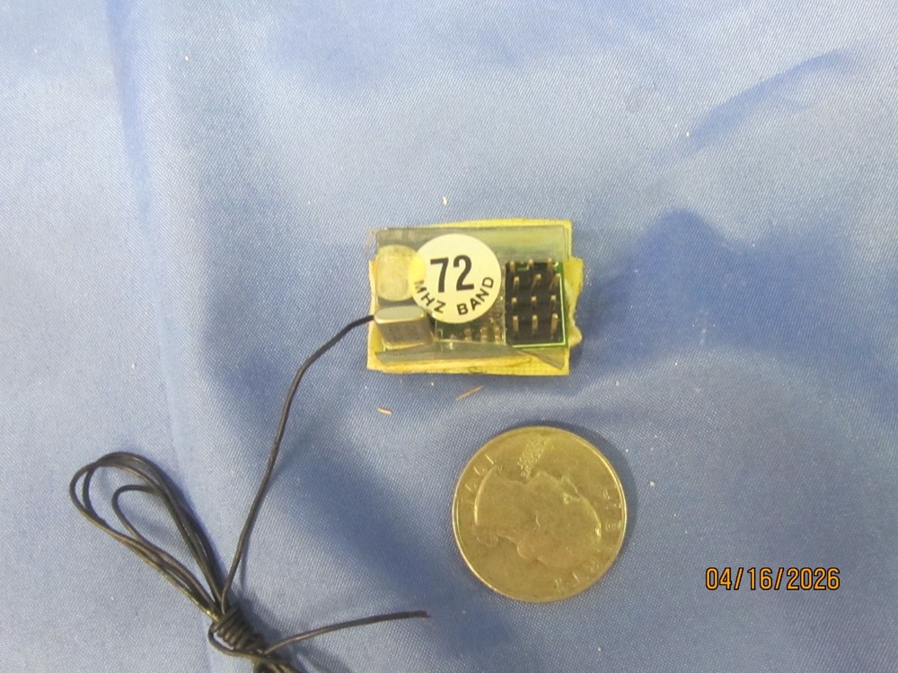 MICRO SIZED 4 CHANNEL FM, FUTABA RECEIVER CH 17, USED