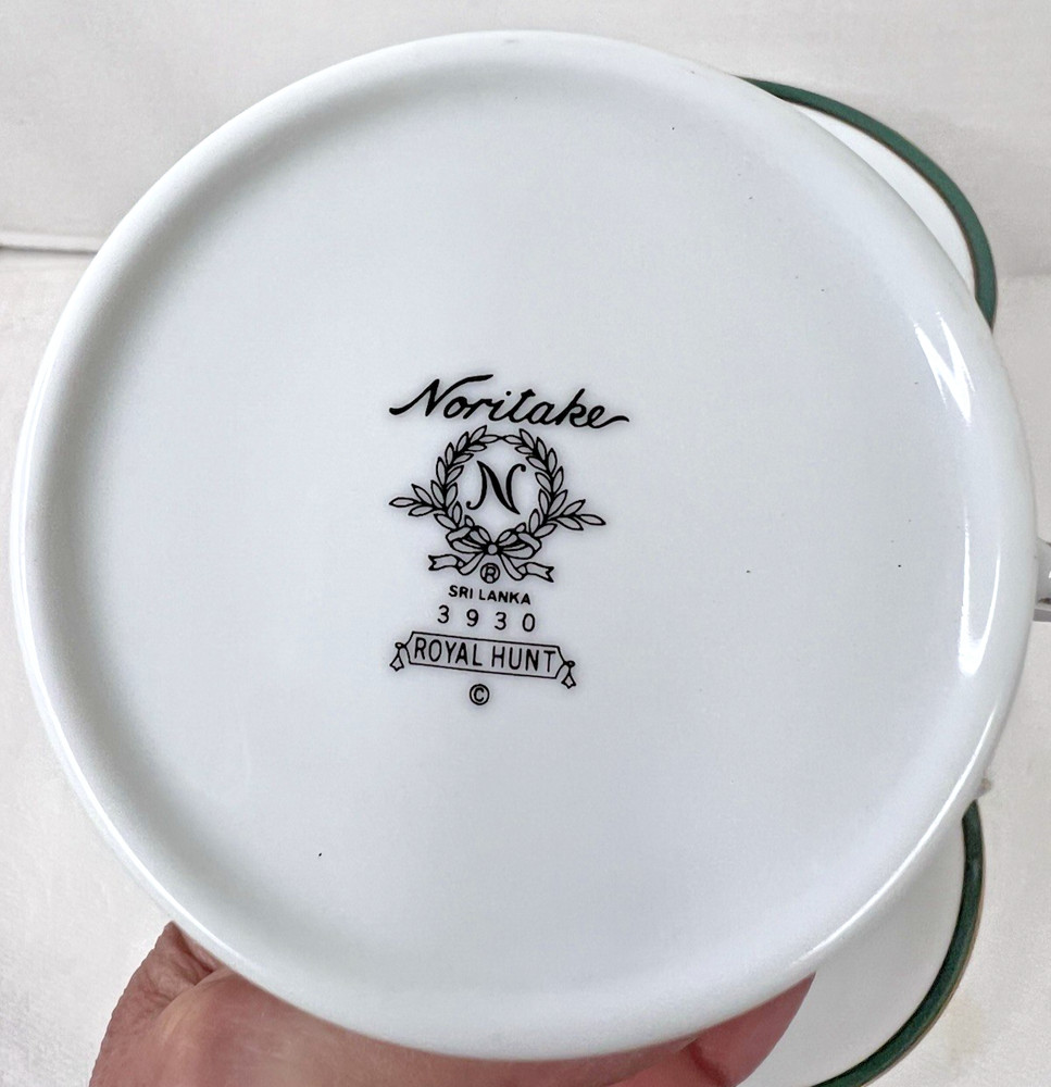 NORITAKE ROYAL HUNT CUP & SAUCER 2 3/8" Tall Cup 1 Sets