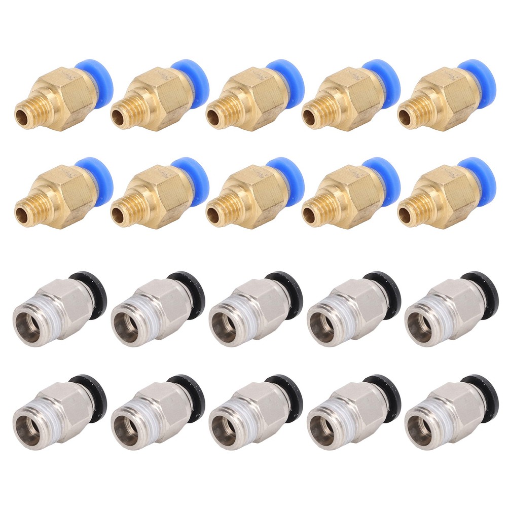 20Pcs 3D Printer Pneumatic Fitting PC4-M6 PC4-10 Spares For Ender 3