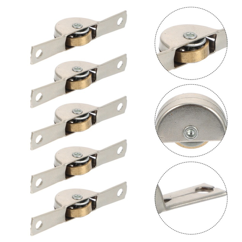 10 Pcs Sliding Door Wheels Replacement Rollers for Doors Cabinet