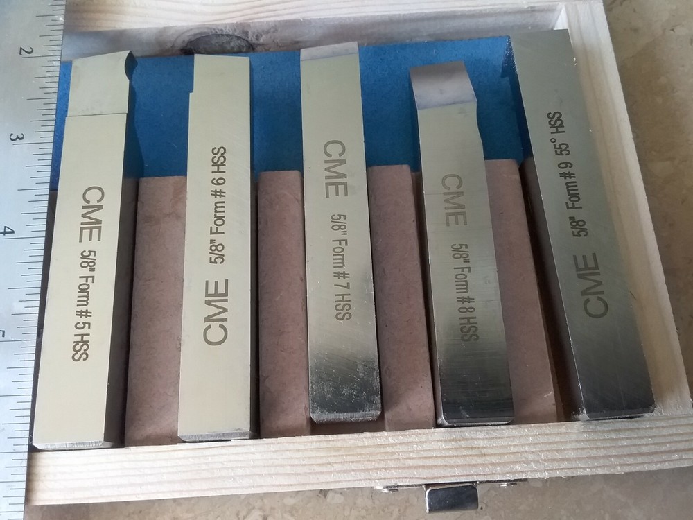 5/8" shank 9pcs/set Solid HSS tool bits offset cranked turning #Z-2662-2006-IN