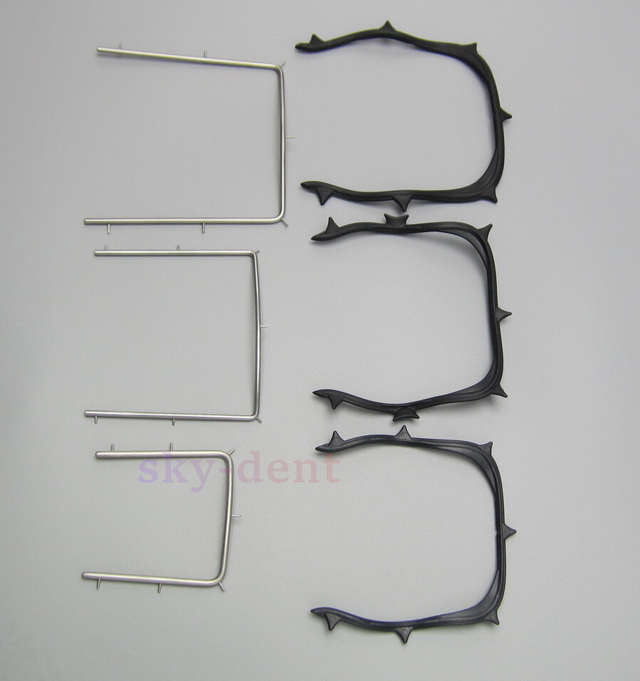 Dental Rubber Dam Frame L/M/S Endodontic U Type Surgical S.S/Plastic Instruments