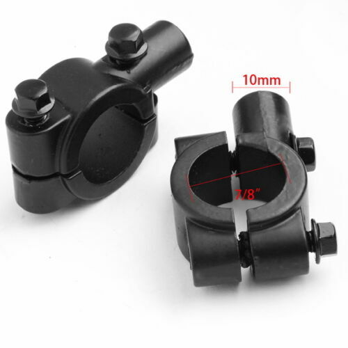 7/8" 10MM Motorcycle Handlebar Universal Mirror Mount Clamp Bracket Adapter