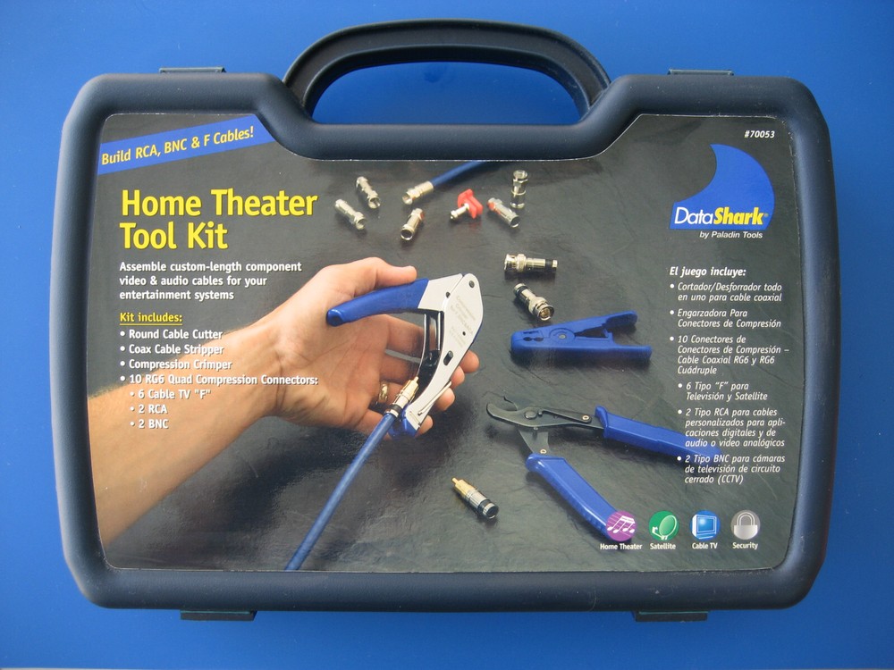 DataShark Cable, Satellite, Home Theater Tool Kit  #70053 coax cable stripper
