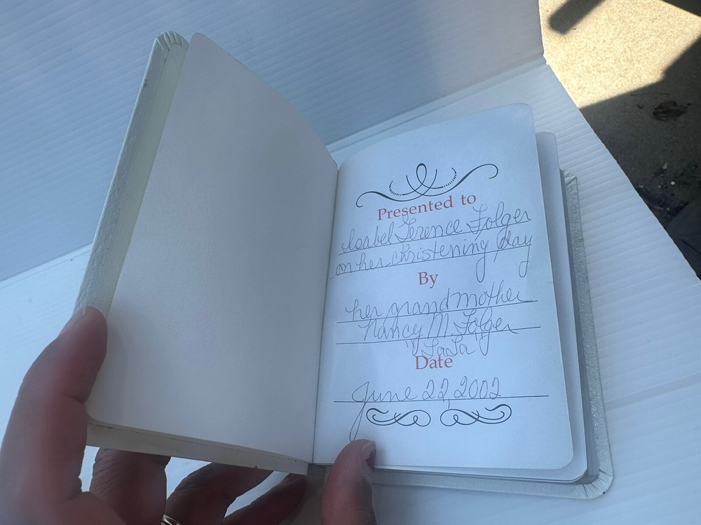 Sterling Silver Front Covered Pocket Bible Hallmarked