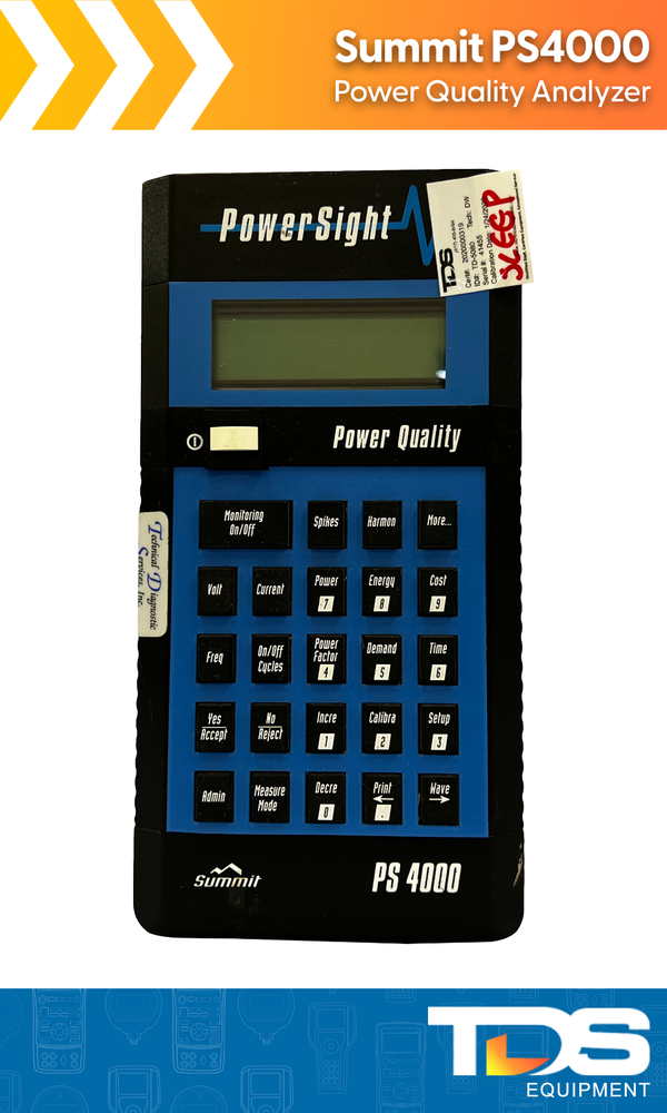 [USED] Summit PS-4000 Power Quality Analyzer + NIST Calibration Certificate