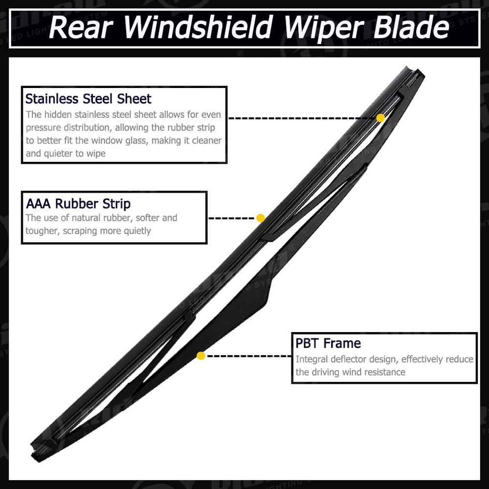 For 2008-2012 Ford Escape Rear Windshield Wiper Arm & Blade Replacement Kit