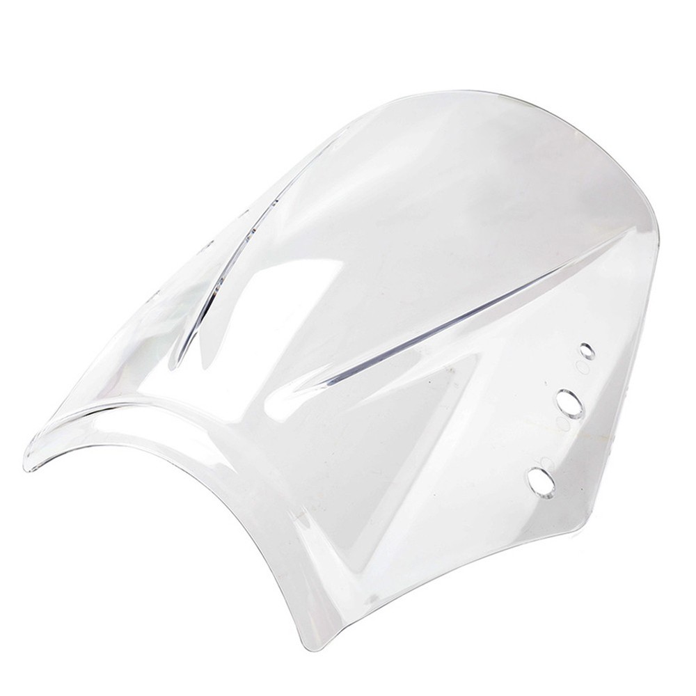White Universal Motorcycle Windscreen Windscreen Deflector Wind Shield